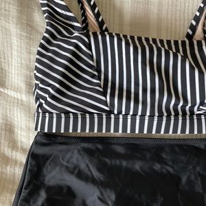 Black high waisted bikini